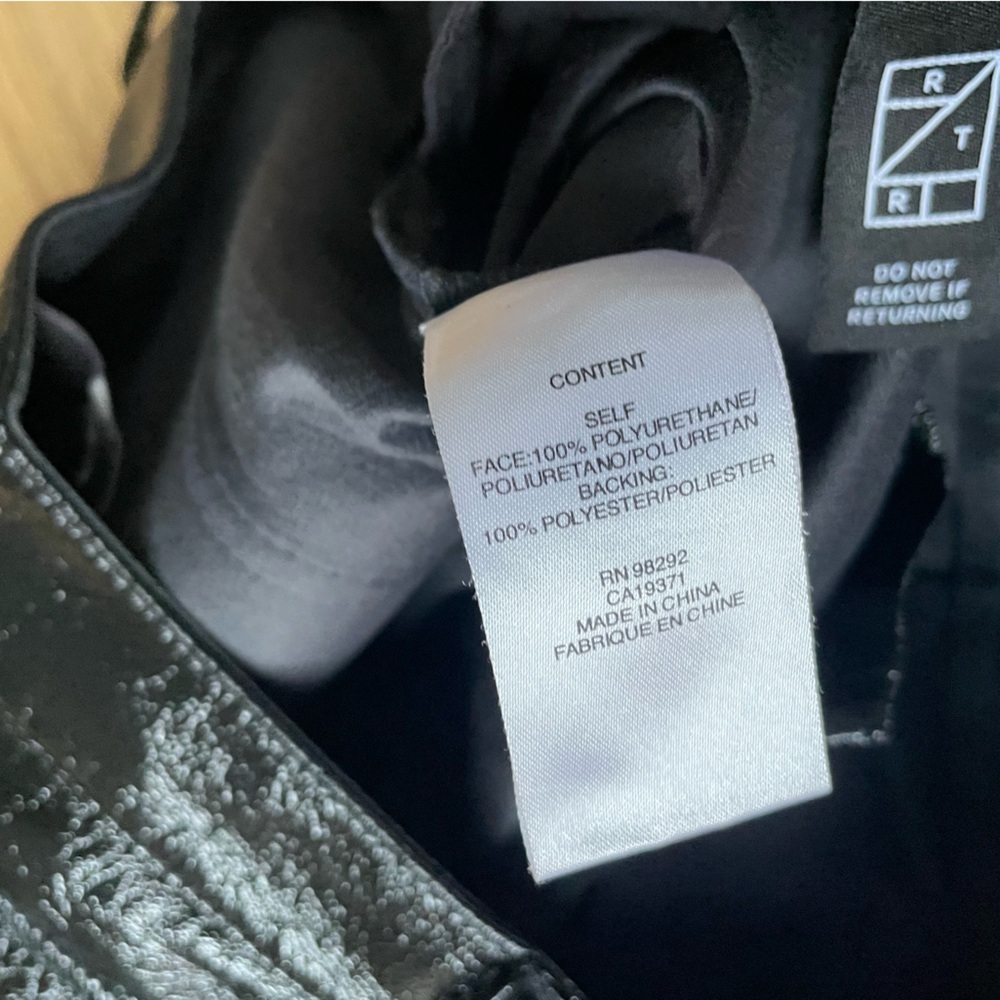 Tibi faux leather sculpted pants 29 - Picture 10 of 11